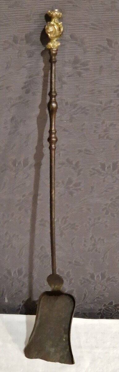 Bronze Gilt and Iron Fireplace Tool Set from the 19th Century