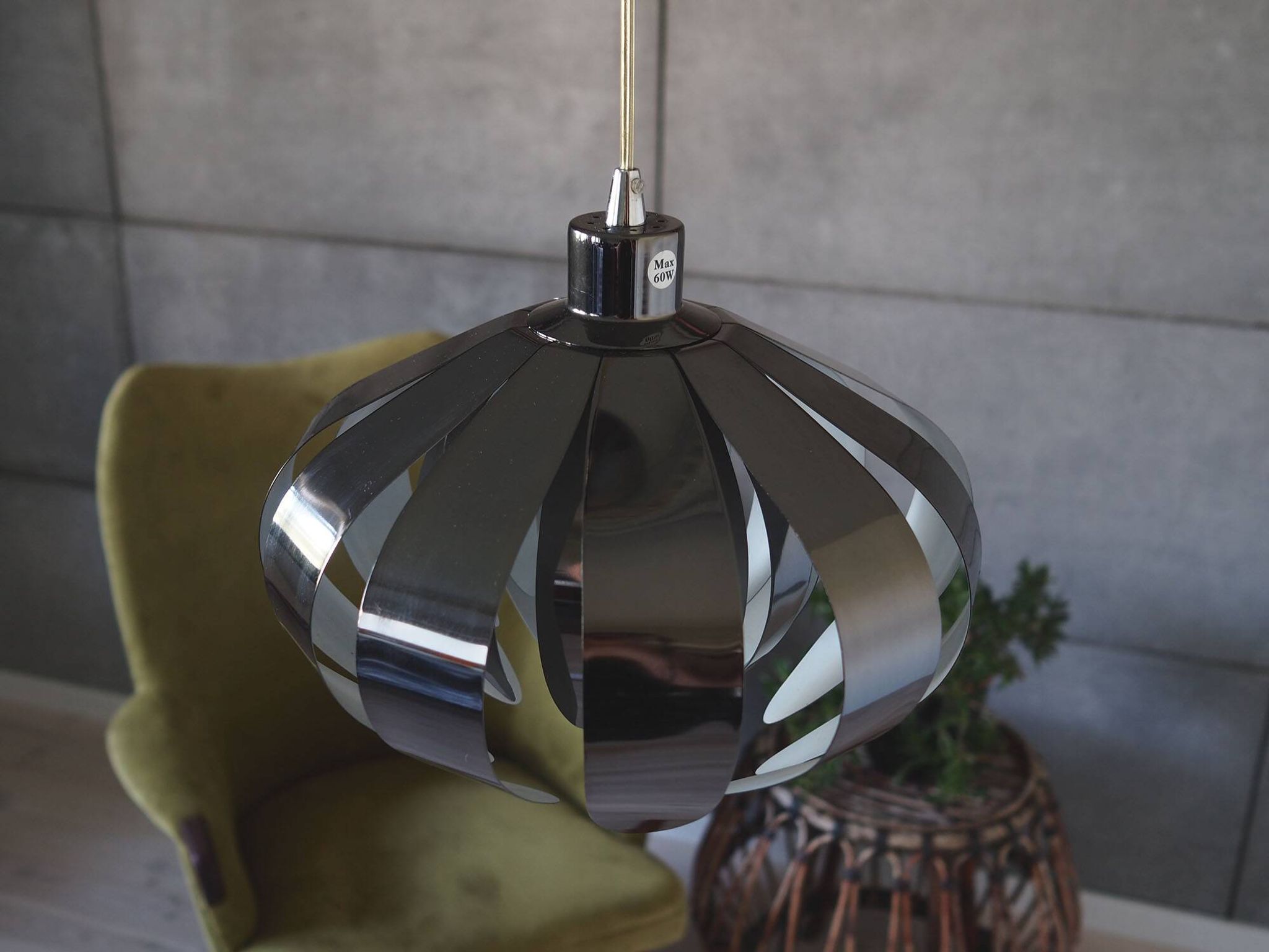 Pendant lamp, Swedish design, 1970s, production: Markslöjd