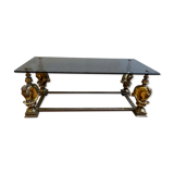 Table basse bronze à tête de chevaux