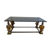 Bronze bass table with horse head