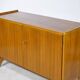 Buffet en noyer des années 1960, style milieu de siècle