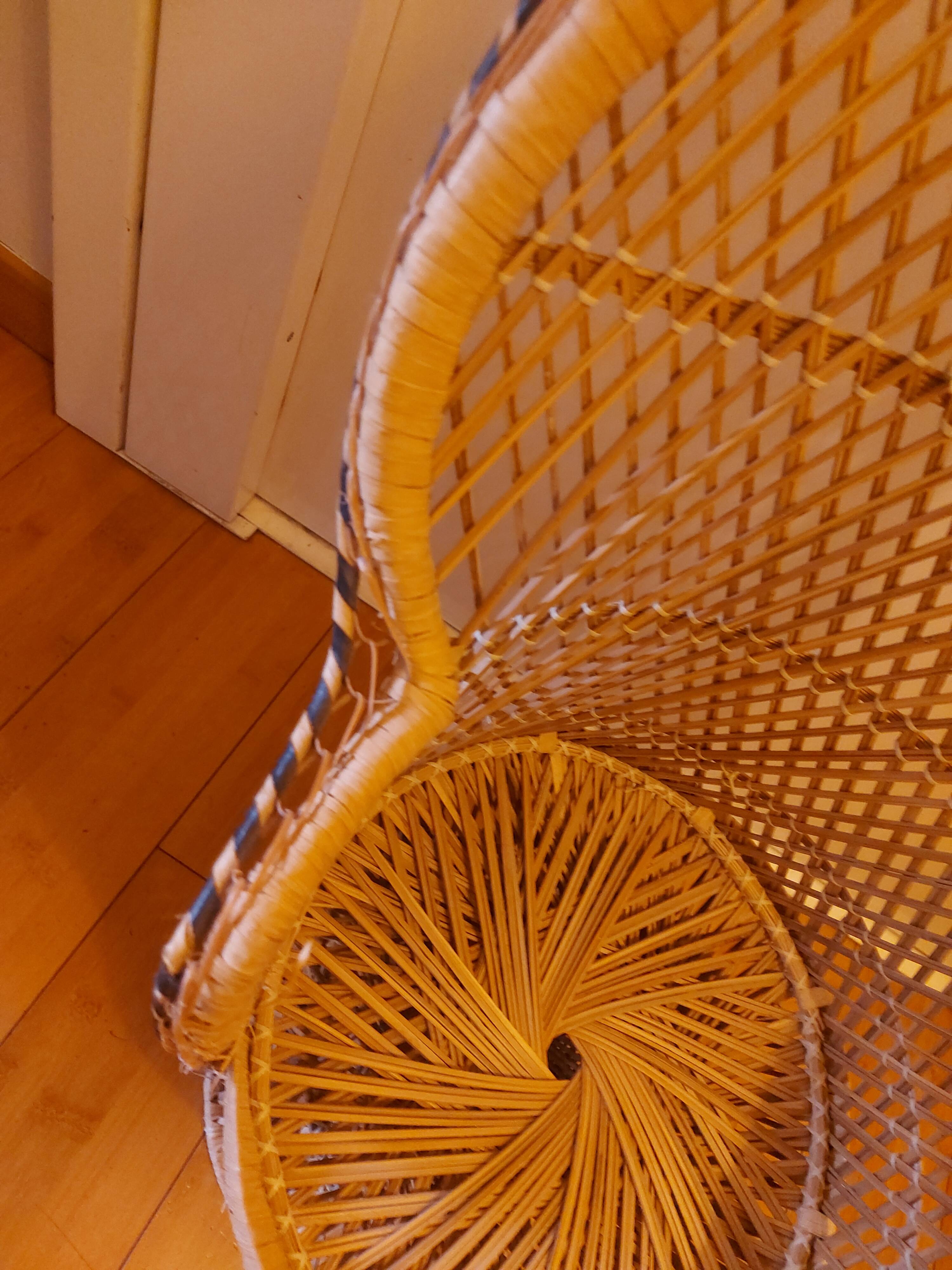 Emmanuel rattan armchair for children