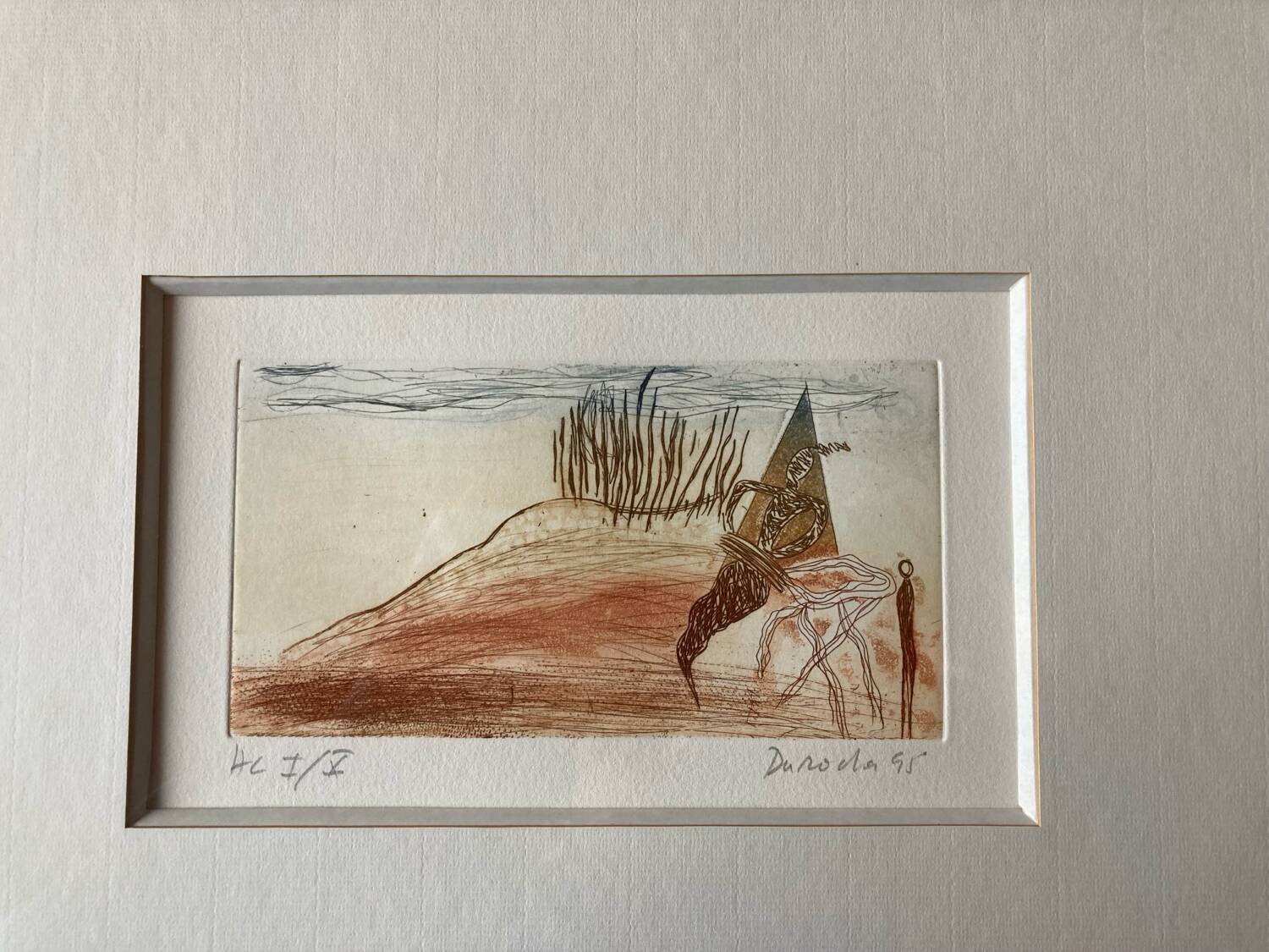 Three colour engravings, compositions by José Luis Darocha.