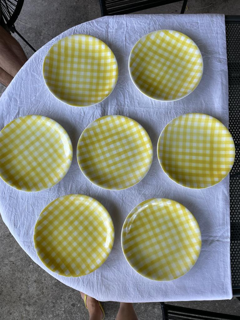 Set of 7 plates Salins Saint-Raphaël