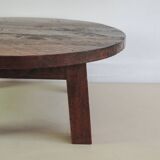 Round brutalist coffee table