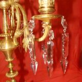 pair of bronze candelabra with 4 candle holders from the late 19th century