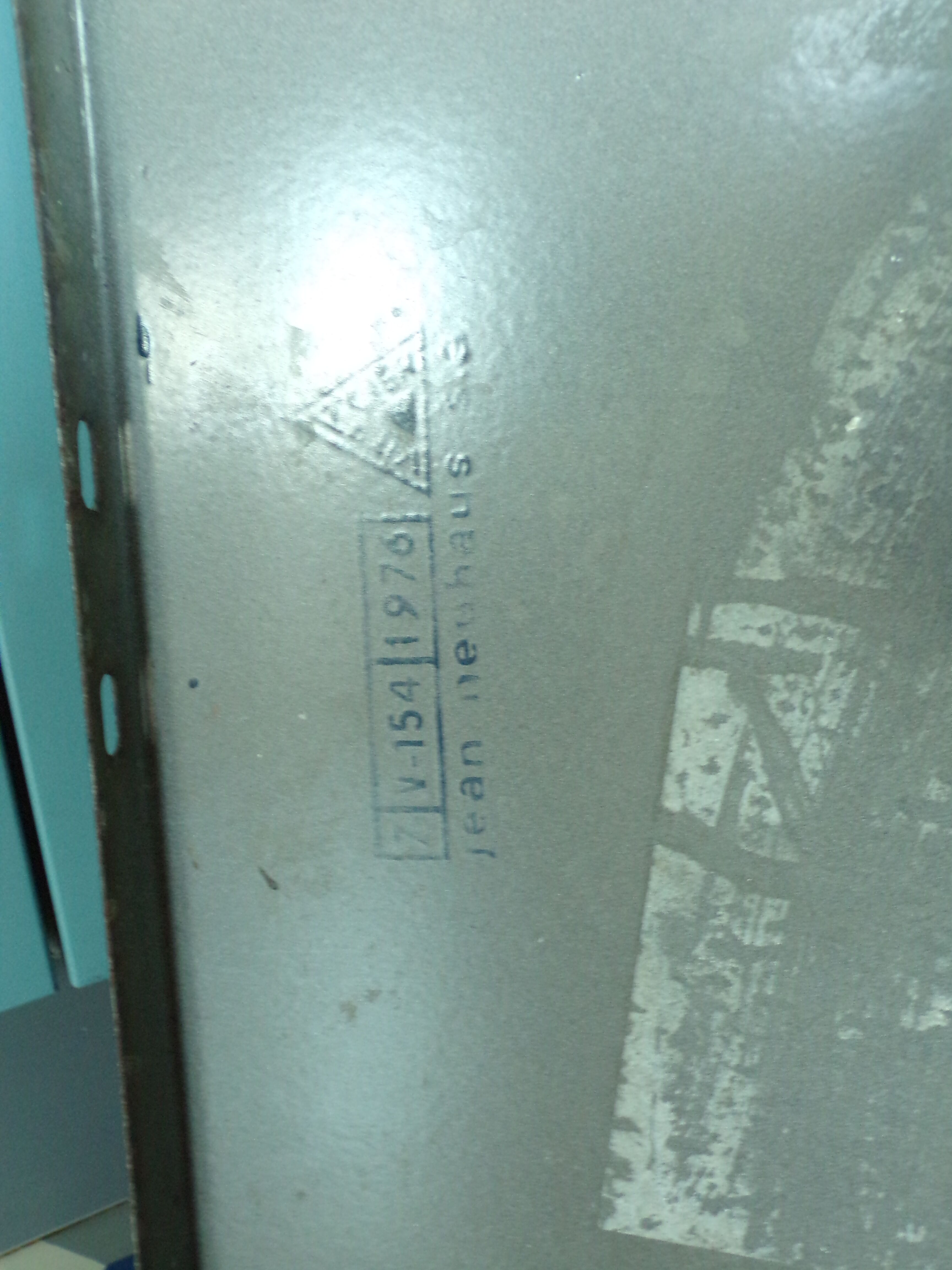 Old enamelled sheet metal panel parking prohibited