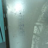 Old enamelled sheet metal panel parking prohibited