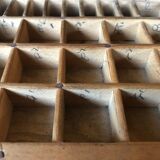 Oak craft cabinet has 13 drawers circa 40's / 50's