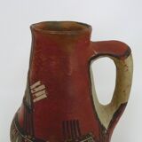 Iddeqi Kabyle pottery, Kabyle pitcher, Berber. Kabyle folk art. The 50's