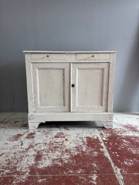 pretty Parisian sideboard with its white patina