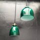 Green opaline pendant lights