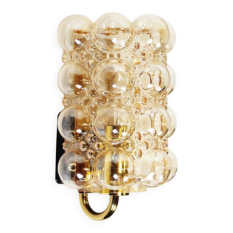 Single Murano glass 'bubble' sconce by Helena Tynell for Glashutte Limburg