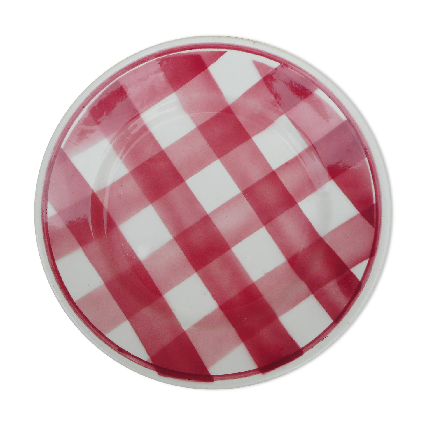 Lot of seven plates in earthenware