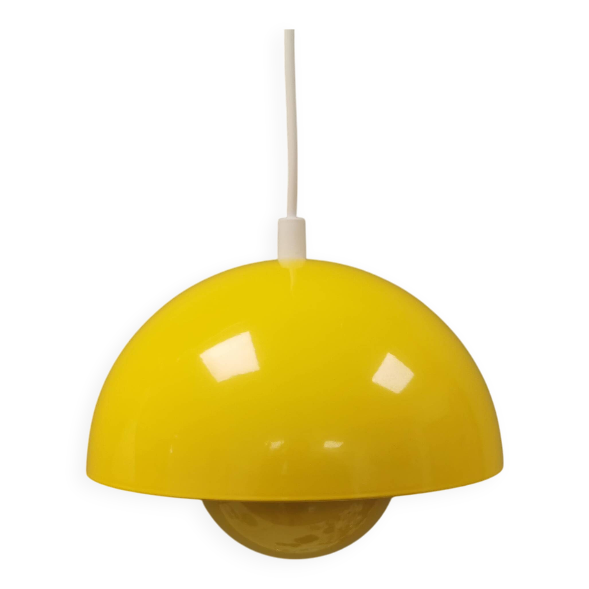 Hanging lamp in beautiful yellow colour