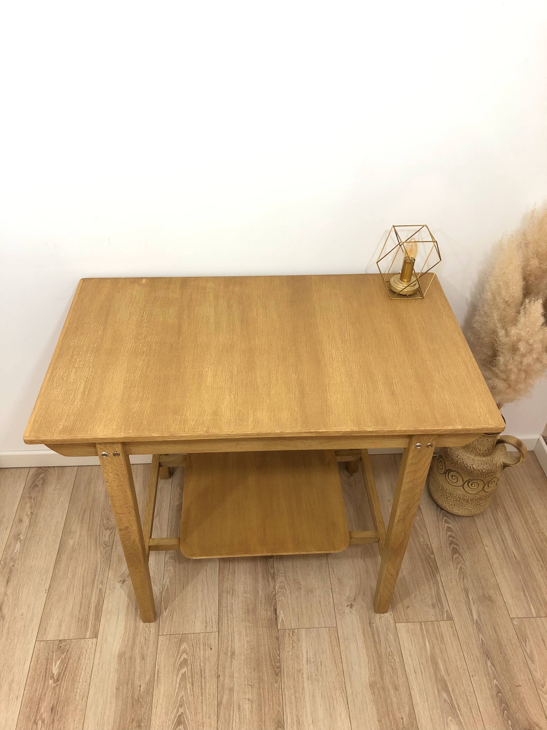 1960s desk, made of solid oak