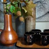 Vintage ceramic handle vase