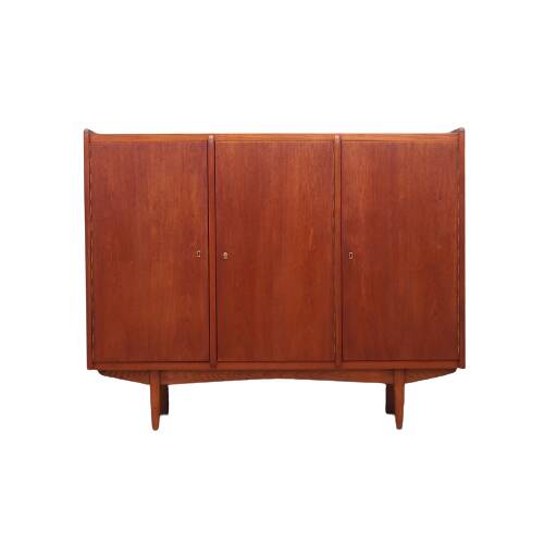 Buffet haut en teck, design danois, années 1960, production : Danemark