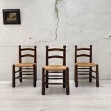 Chair in beech and straw