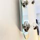 Vintage eglo wall lamp, mirrored glass & metal sconce, germany, 1980s