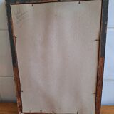 Painting signed on paper framed under glass