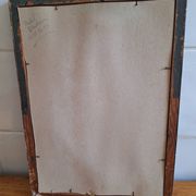 Painting signed on paper framed under glass