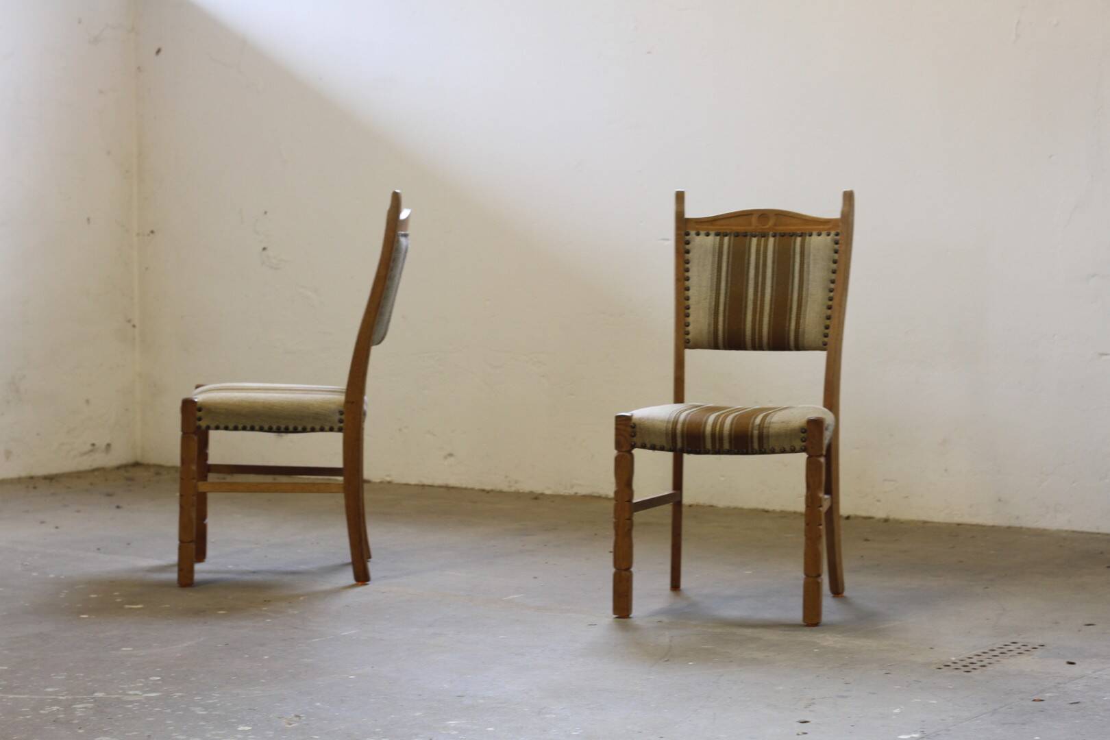 Vintage 1960s Danish Oak Dining Chairs style of Henning Kjærnulf, Denmark