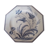 Beautiful dish in earthenware Clairefontaine Leon Graves model Indiana XIXème