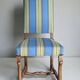 4 sheep bone chairs, Louis XIII style