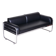 Bauhaus Sofa in Chrome and Leather by Vichr a Spol, Czech, 1930s