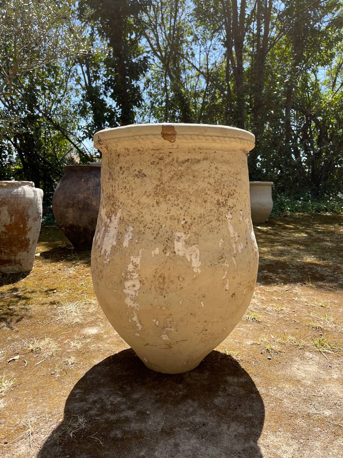 Jarre poterie en terre cuite ancienne
