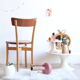 Chaise bistrot vintage en bois