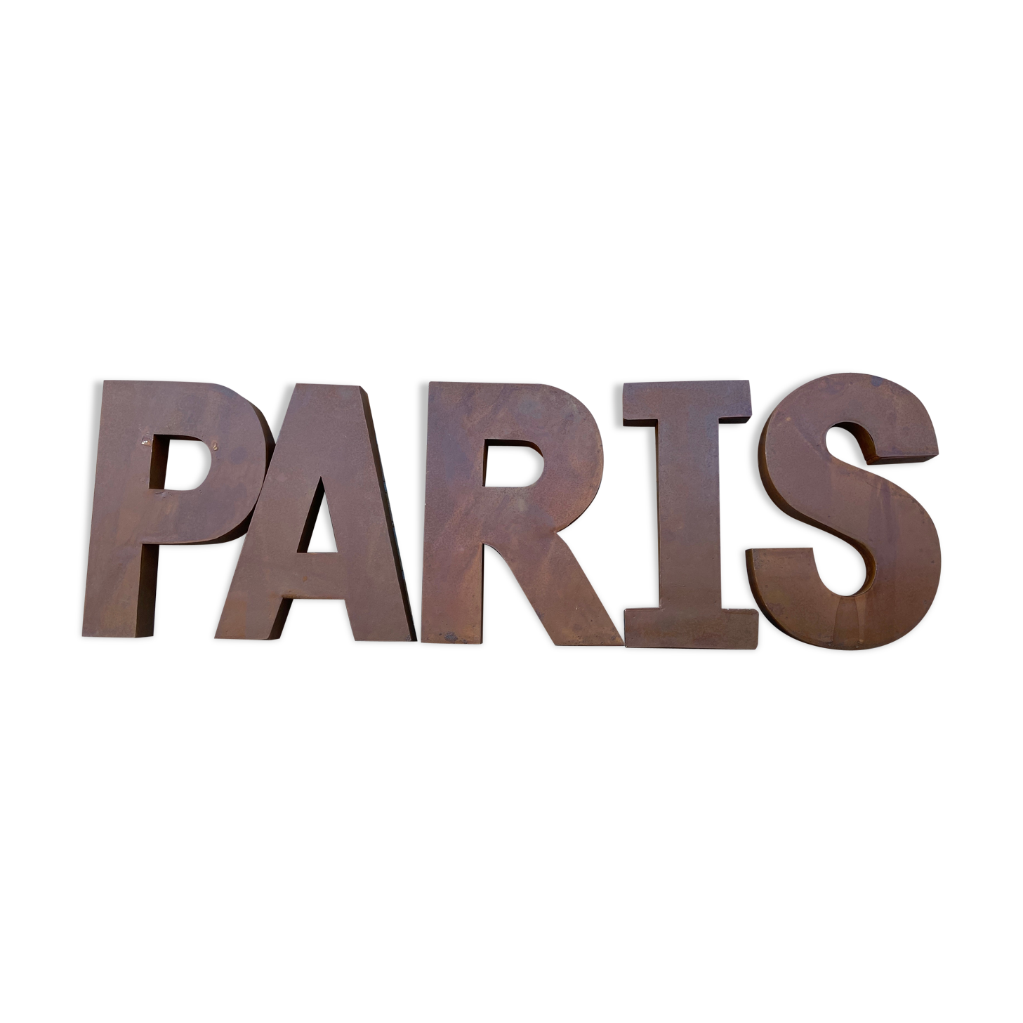 Sign letters paris vintage metal