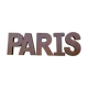 Sign letters paris vintage metal