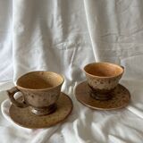 2 large vallauris cups