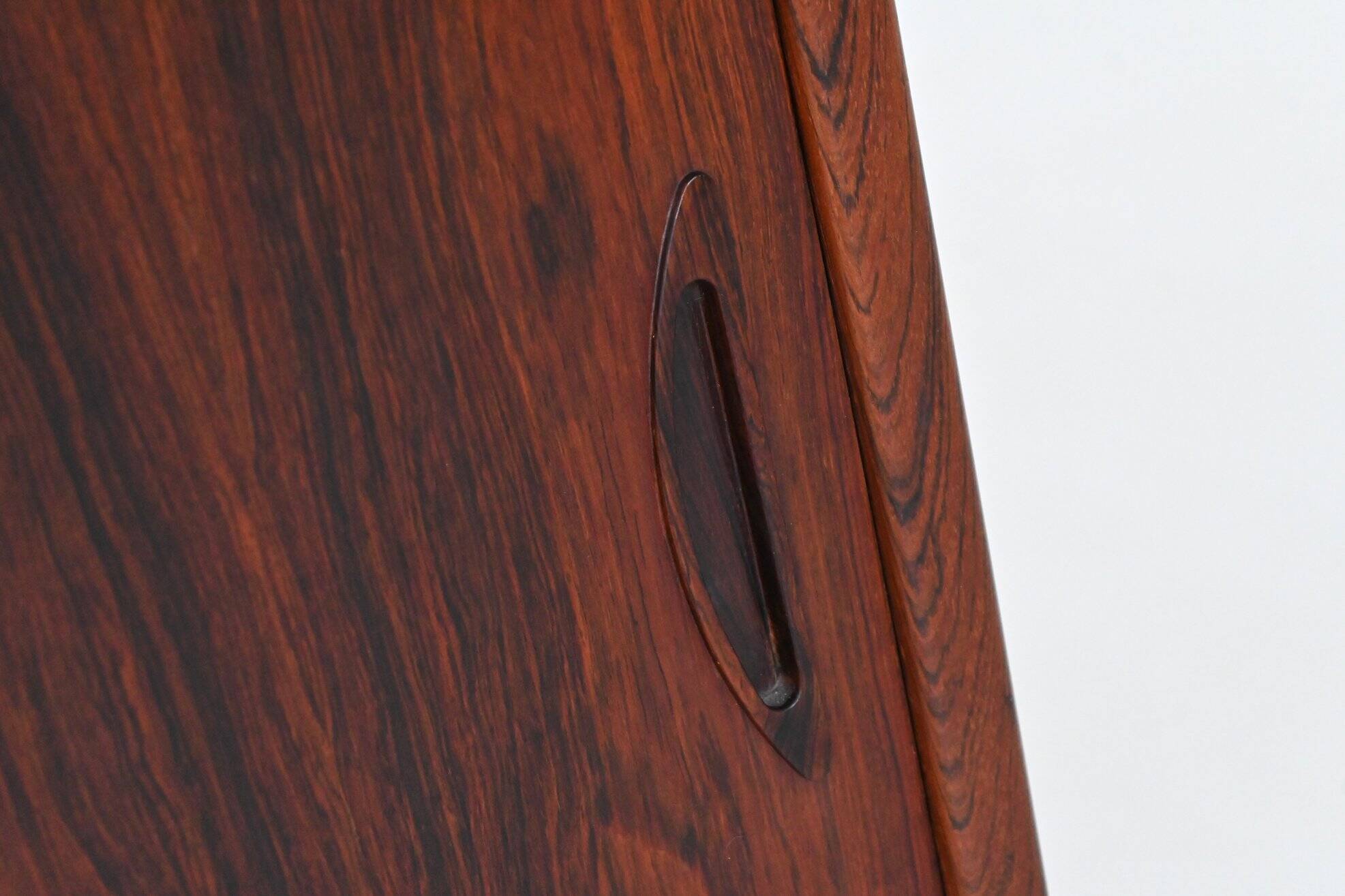 Sofus Jorgensen cross-leg highboard in rosewood Nyrup Denmark 1960