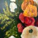 Table bouquet of flowers" Flowers and fruits" XXth