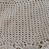 Antique handmade crochet tablecloth