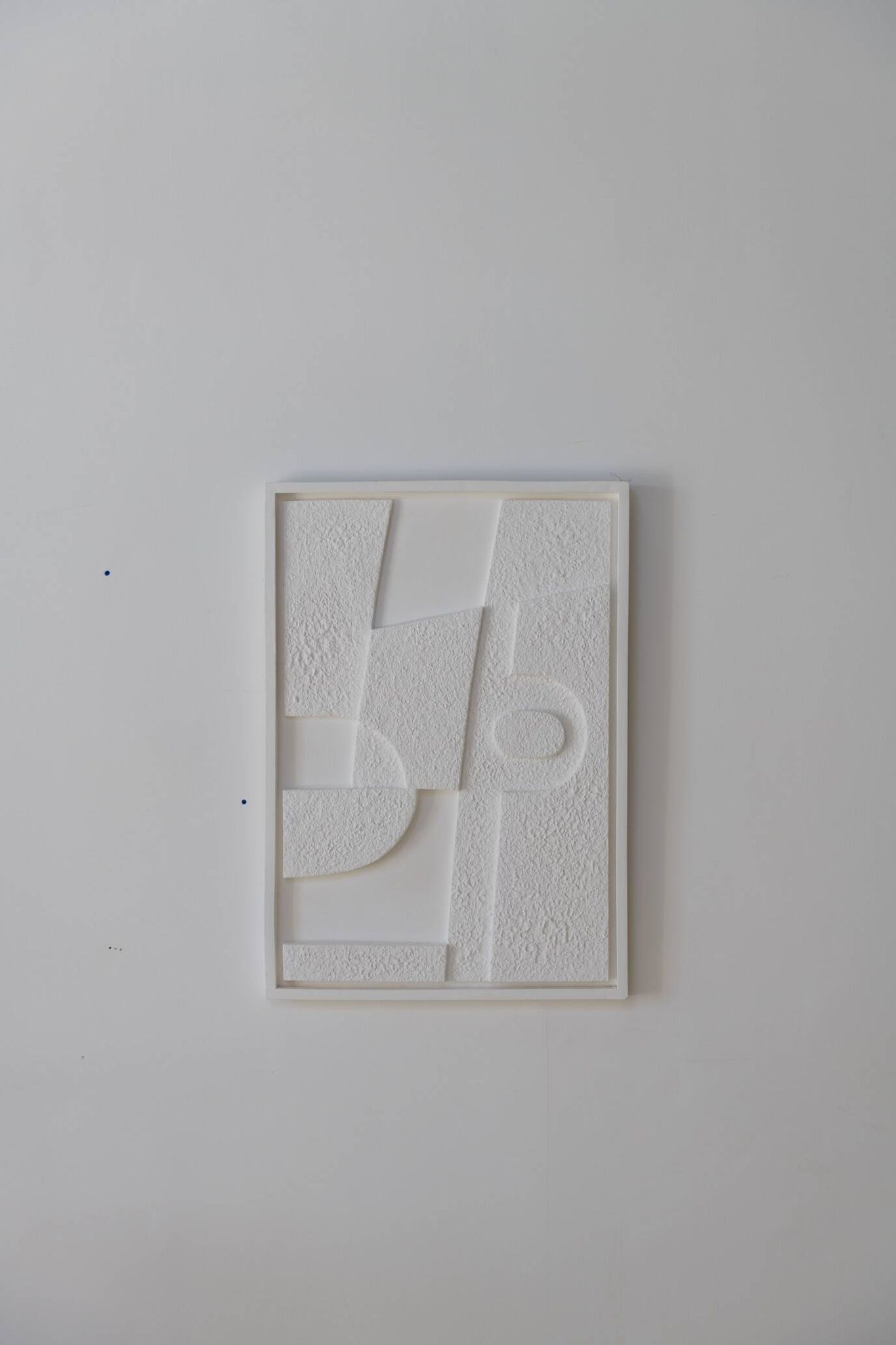Tableau Gaïa blanc granuleux 100x50 cm