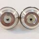 Pair of salt pans and its plate in solid silver 925 montenegro