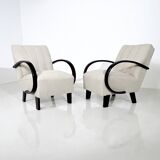 Pair of bentwood armchairs by Jindrich Halabala - Czech Republic 1940s