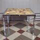 Table basse marbre et inox