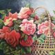 The panière with roses oil on isorel