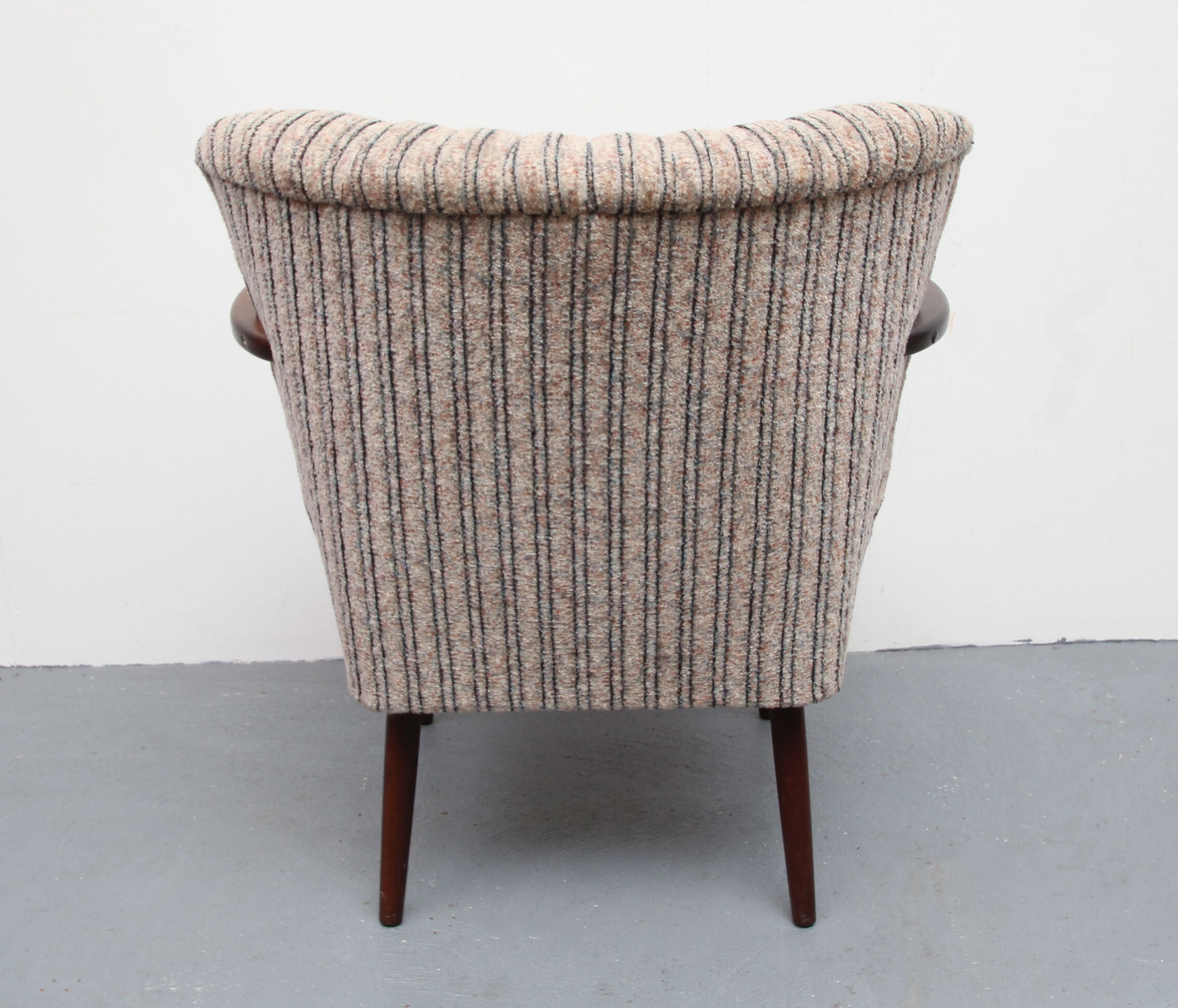 1950s cocktail armchair in grey-beige
