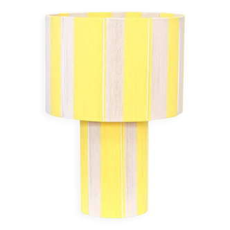 Large table lamp l'Eléange cream yellow