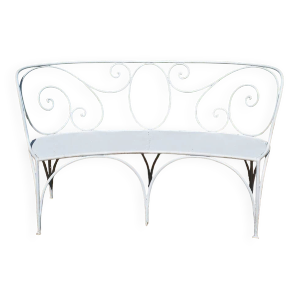 Banquette de jardin en fer forgé