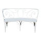 Wrought iron garden bench