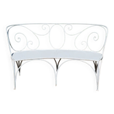 Wrought iron garden bench