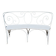 Wrought iron garden bench