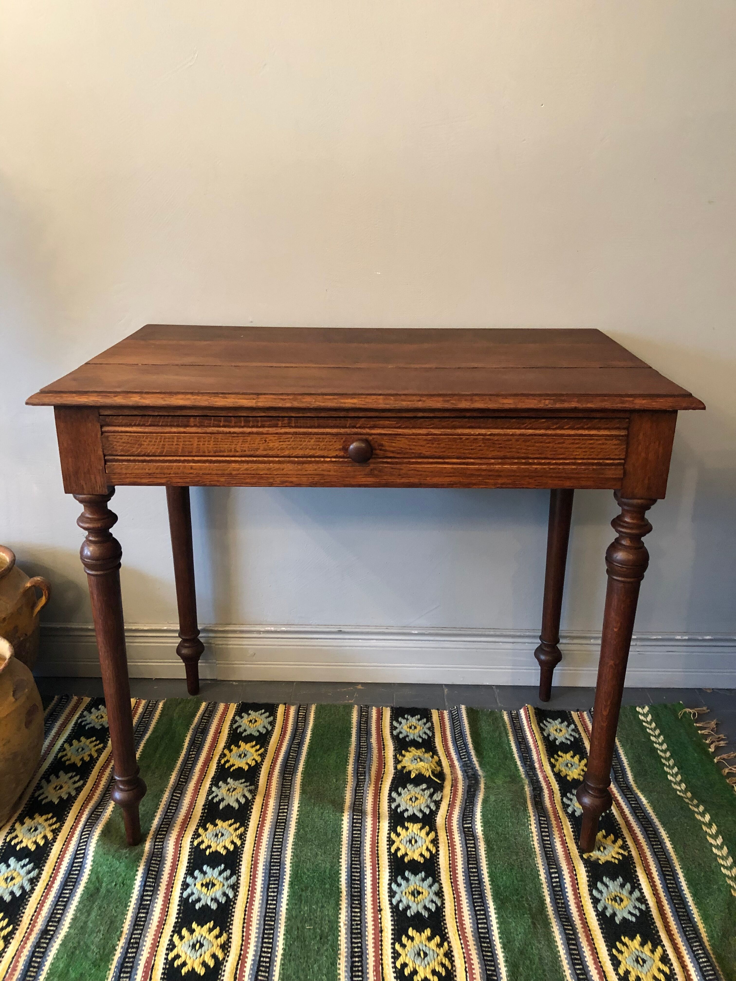 Side table in old wood